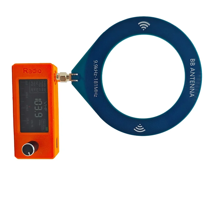 B18B SI4732 9,9-108 Mhz Radio portátil pantalla IPS de 1,9 pulgadas Mini Radio de bolsillo con antena receptor de Radio de todas las bandas SW MW VHF Radi