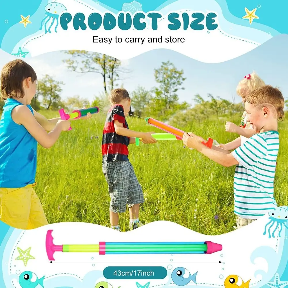 Manico da spiaggia in schiuma EVA Pull Shooter Squirt Toy Schiuma Pistola ad acqua Gioco da bagno