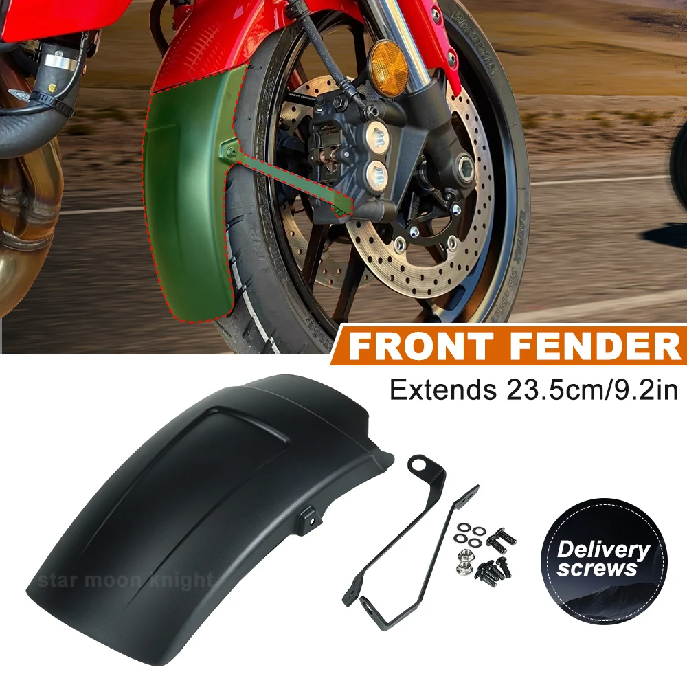 Motorcycle Front Mudguard  Extender Splash Protection Guard Cover FOR YAMAHA MT09 SP TRACER 9 GT 2021- XSR 900 2022- Accessories