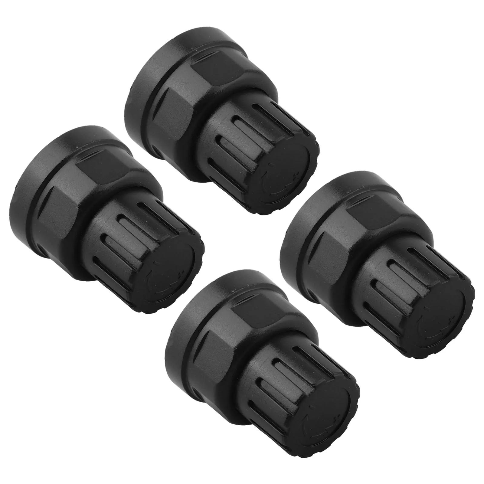 4pcs Floor Heating Manifold Hand Wheel Switch M30x1.5 Thread Black Blue Plastic Handle For Water Distributor Radiator Valve Tool
