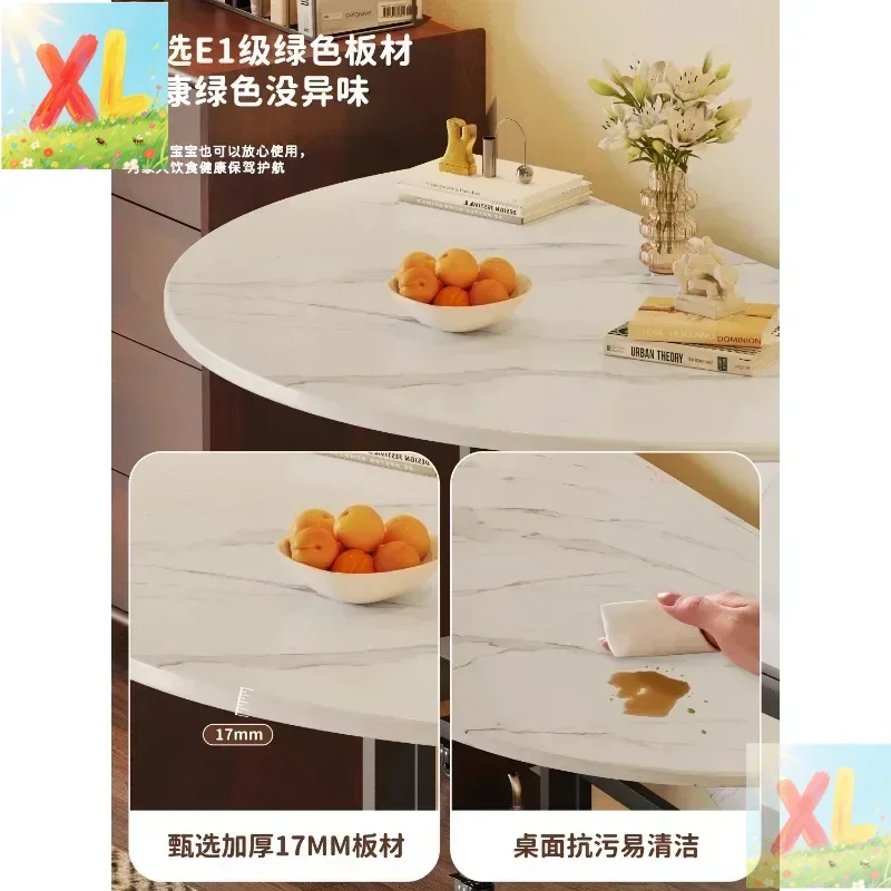 

Foldable table dining table household small apartment round eating simple rental room 10 people folding large round