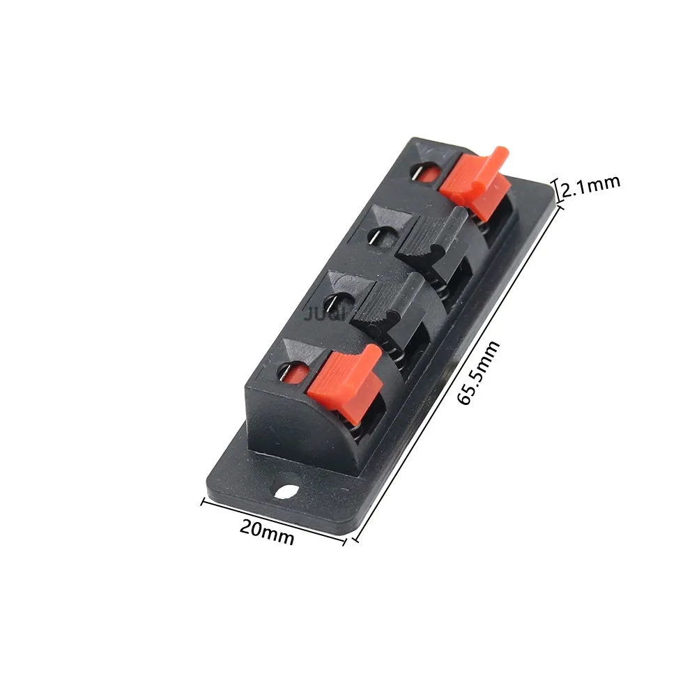Picture 5: 2/5PCS Audio 4P terminal 4 Positions Connector Terminal Push in Jack Spring Load Audio Speaker Terminals