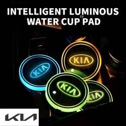 Auto leuchtende Wasser Tasse Untersetzer führte Atmosphäre Licht für Kia Rio 3 k2 Sportage Seele k4 Picanto Optima Ceed Cerato K3 K5 Sorento