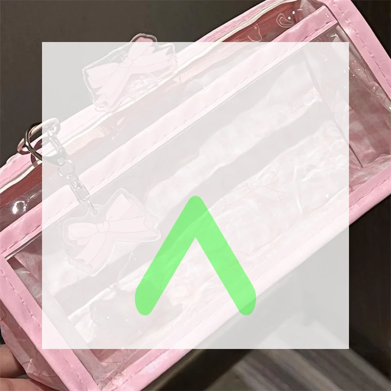 

Новый милый прозрачный пенал-косметичка на молнии с бантом, большая вместительная сумка для хранения канцелярских принадлежностей для студентов, мультяшный пенал на молнии