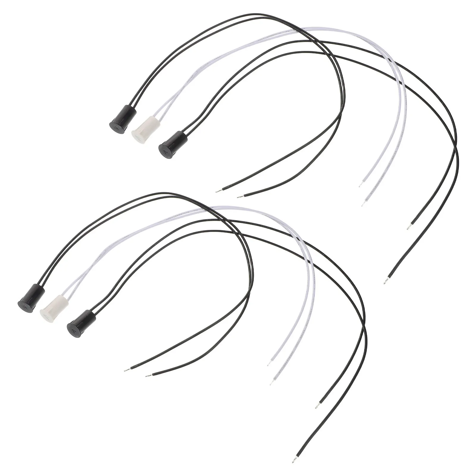 

6Pcs Embedded Wired Magnetic Door Switch Sensor for Hotel Room and Office Real-Time Monitoring Door Control System