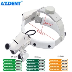 AZDENT Dental LED Headlight Headband Loupe and Light LED Binocular Loupes 3.5X-R Regulowane narzędzia stomatologiczne