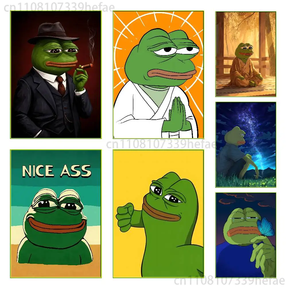 

Frog P-Pepe Classic Poster Wall art print art suitable for living room bedroom bar parlor home decoration gift