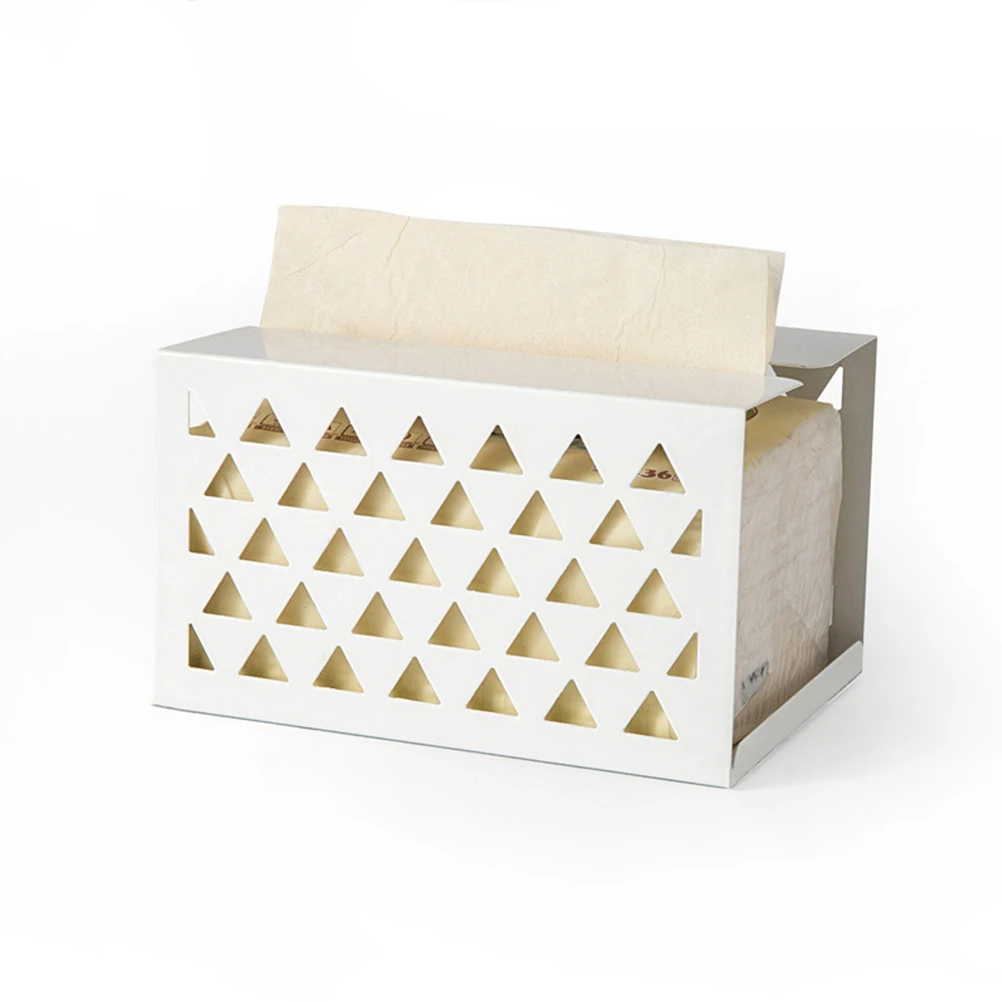 1 pc Eisen Kunst Tissue Box Robuste Hohl Metall Papier Halter Für Home Office Hotel Decor Serviette Lagerung Container Handtuch