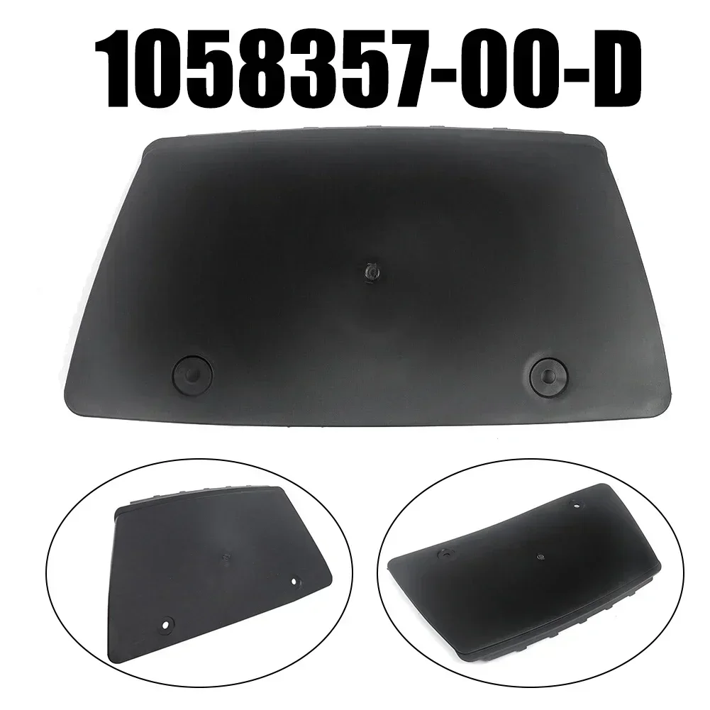 Unit Direct Fit 2016-21 Rear Bumper Diffuser Tow Hitch Cover Cap 1058357-00-D Plug And Play Rear Bumper Black Cap