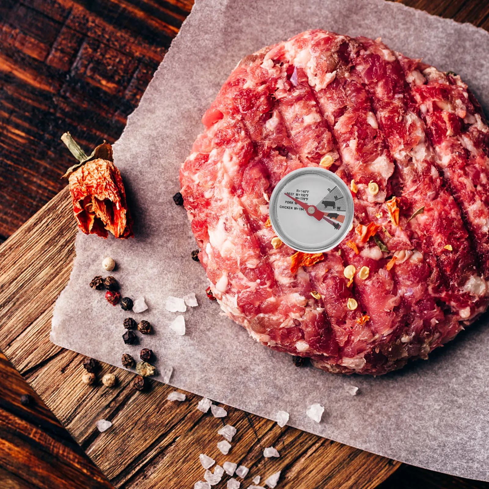 

4Pcs Kitchen Food Thermometer High Precision Instant Read Meat Thermometer for Beef Chicken Turkey Bbq Steak Grilling