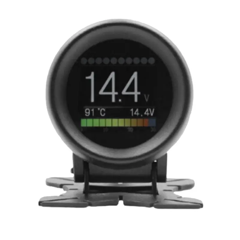 AS57-Car OBD Speedometer Heads Up Display Digital Meter Mileage Water Temp Oil Pressure Time Distance Speed Gauge