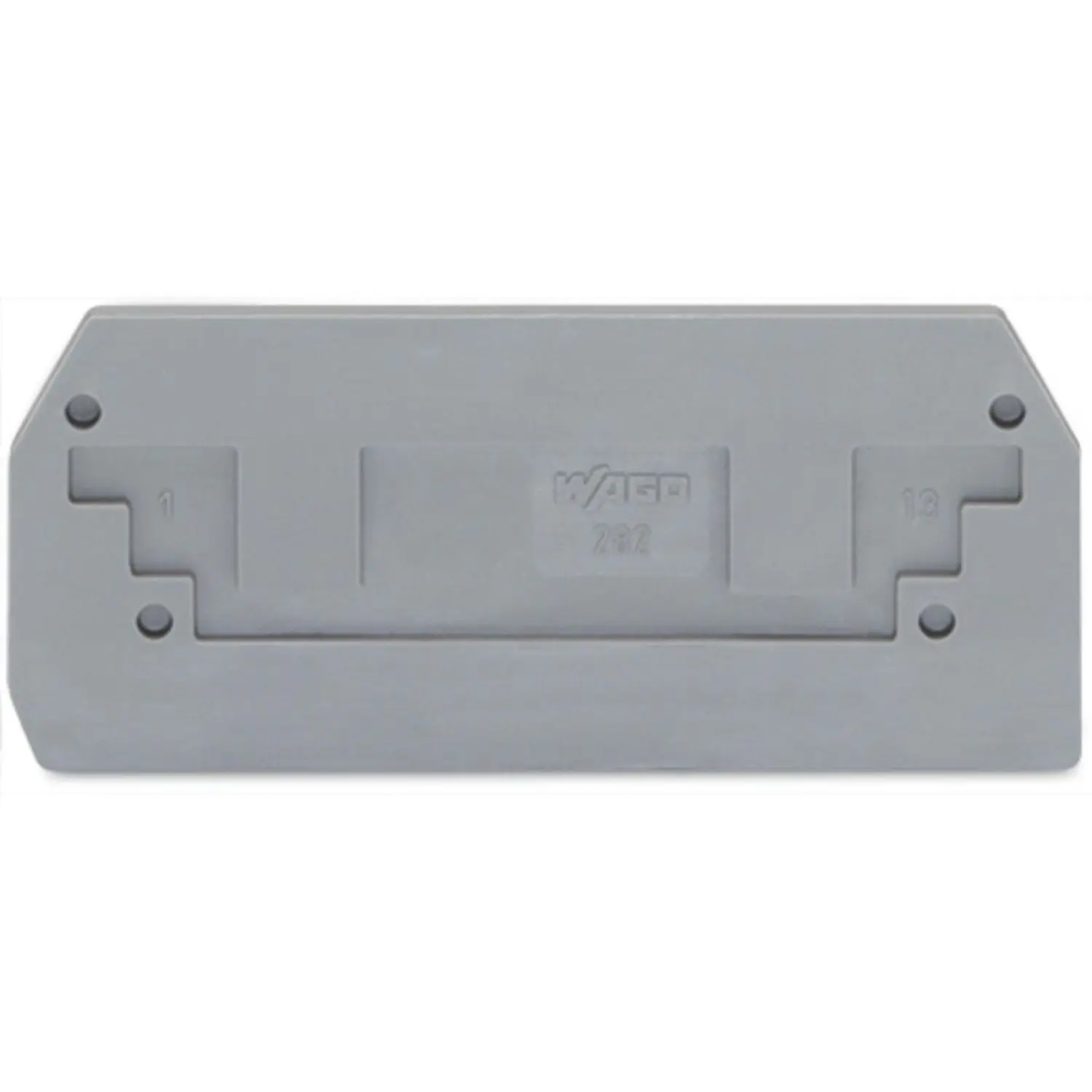 WAGO 282‑325 282‑328 End & Intermediate Partition Plate, 2.5mm, For 282‑901 DIN Rail Terminal Block, Insulation Barrier Baffle