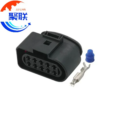 Auto 10pin plug VW 1J0973735 1J0 973 735 wiring cable connecor 493577-1 1813346-1 42121500 with terminals and seals