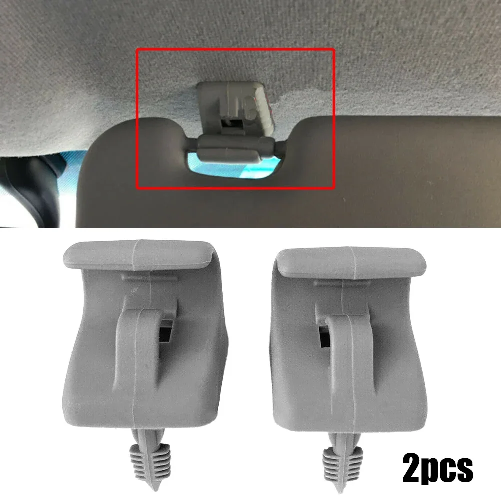 

2Pcs For Hyundai Getz 2002-2011 Sun Visor Clip Holder Hook Bracket Hanger 852351C300QS Gray Sun Visor Clip Car Accessories