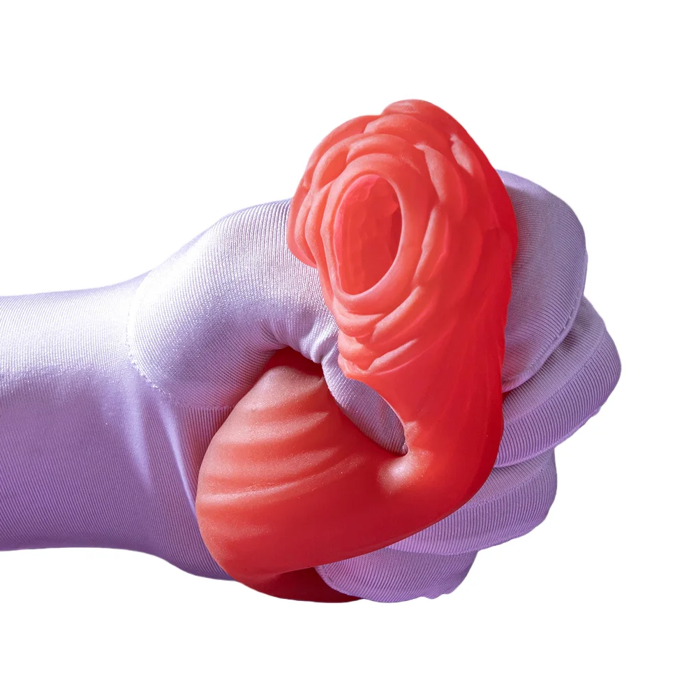 مدرب تدليك متعدد الوظائف لتخفيف الضغط على إصبع الذكور، حبيبات قابلة للتمدد على شكل وردة لتعزيز حساسية غرفة النوم الأساسية