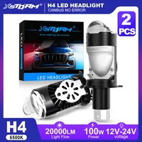 Lentes LED XSTORM H4, LED Canbus para Automóvil, Faro LED H4, Mini Proyector LED para Faro de Motocicleta, Bombilla LED H4 para Faro de Automóvil