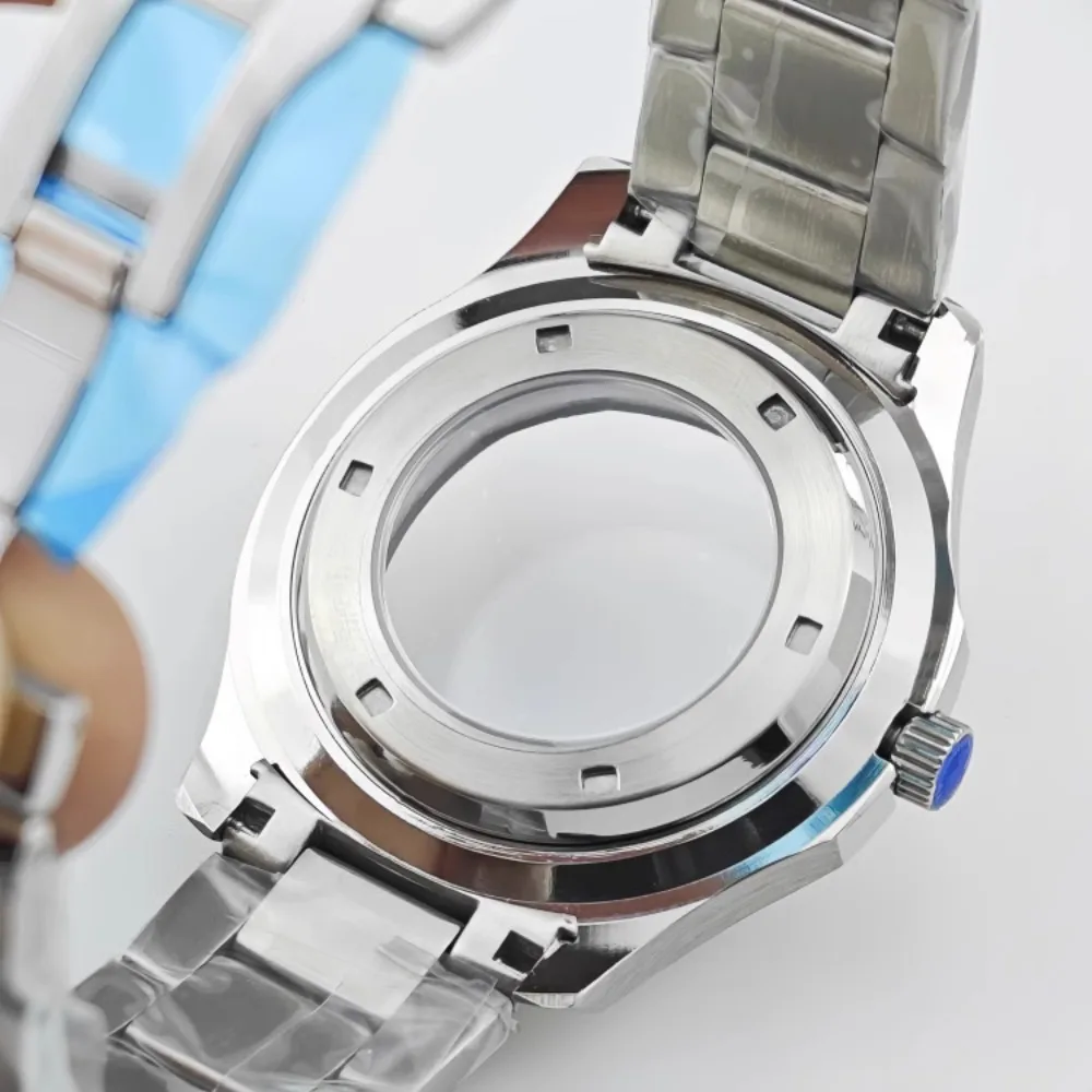 NH35 Custodia in PP 44mm Cassa in oro rosa argento Quadrante da 32 mm Accessori per orologi subacquei in acciaio inossidabile NH35 Quadrante con griglia verde