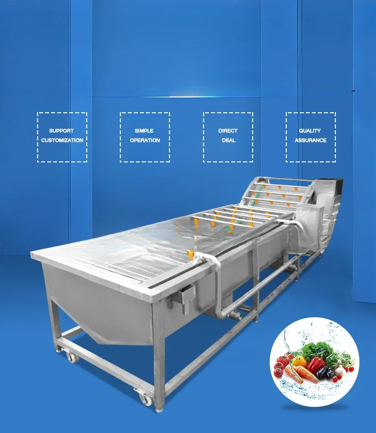 Stainless steel commercial vegetable washer machine/cucumber washing machine/electric potato cleaning machine