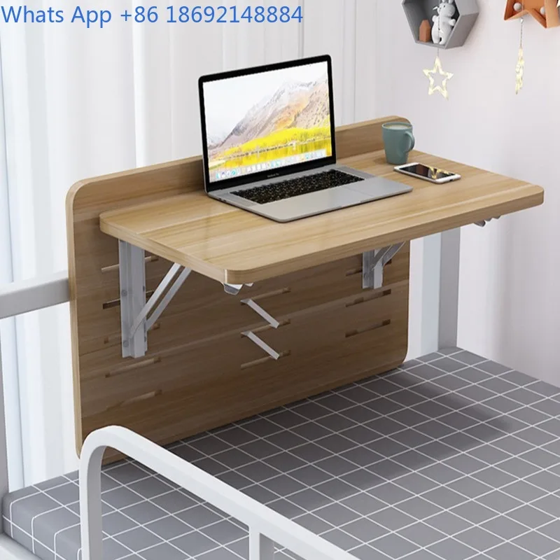 Dormitory Bunk Bed Table Large Student Foldable No-Installation Dormitory Suspended Desk Small Table