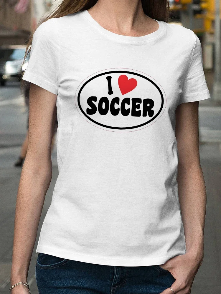 Camiseta de competición de fútbol mundial para mujer, camisetas gráficas estampadas para fanáticos, camisetas Hipster de manga corta transpirables suaves gráficas