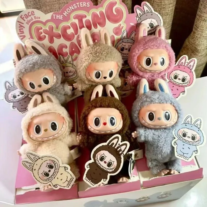 Diskon Besar Figur Anime Labubu Memiliki Kursi Seri Vinil Liontin Model Boneka Mainan Monster Lucu Replika Gantungan Kunci Mainan Hadiah Ulang Tahun