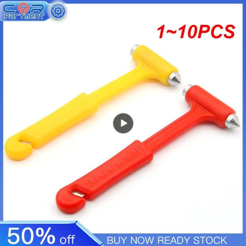 

1~10PCS Car Safety Hammer Seat Belt Cutter Tool Car Tools Emergency Car Glass Window Breaker Mini Hammer Car Life-Saving