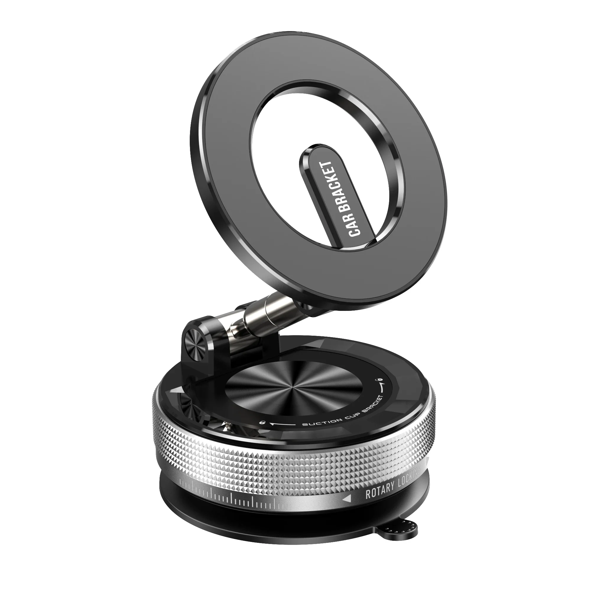 

Car Phone Holder Vacuum Magnetic, 360-degree Rotating and Folding, Suitable for Car, Screen, Desktop
