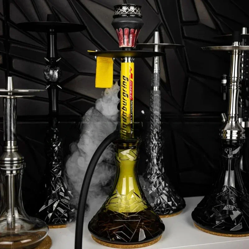 Luxury high-end stainless steel hookah complete set with Russian gift box - El Bomber version