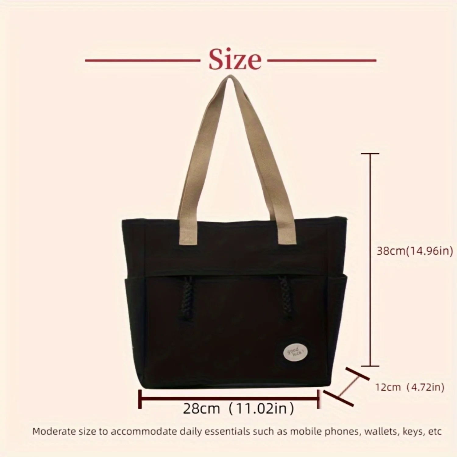 retro fashion handbag, fashionable handbag, shoulder bag, commuting women's casual bag, casual versatile for daily use, leisure