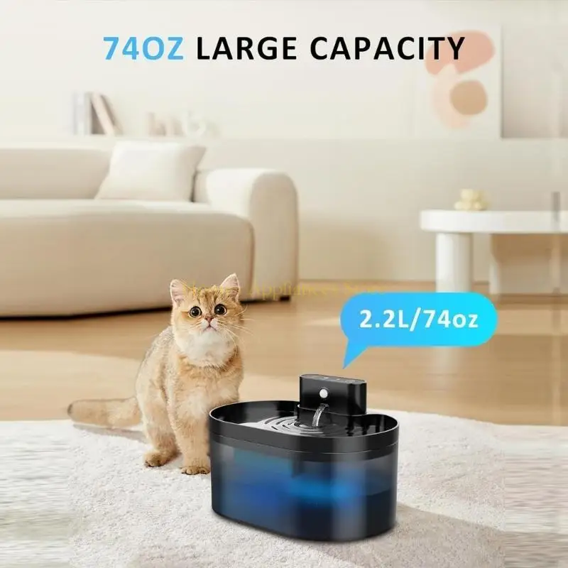 D0AB Аккумуляторная батарея Cats Fountain Fountain Filters и губки автоматические аксессуары для замены диспенсера для домашних