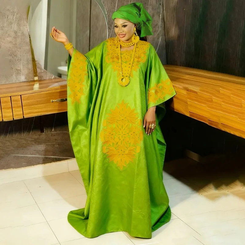 Plus Size African Clothes for Women Dashiki Ankara Embroidery Kaftan Boubou Robe Bazin Design Wedding Party Dresses 2026 New