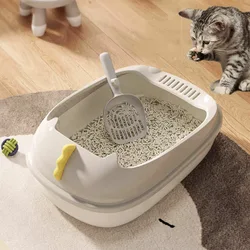 Cat Litter Boxes Extra Dinosaur Semi-Enclosed Large Size Cats Toilets Detachable Washable Anti-Splash Design Cat Accessories