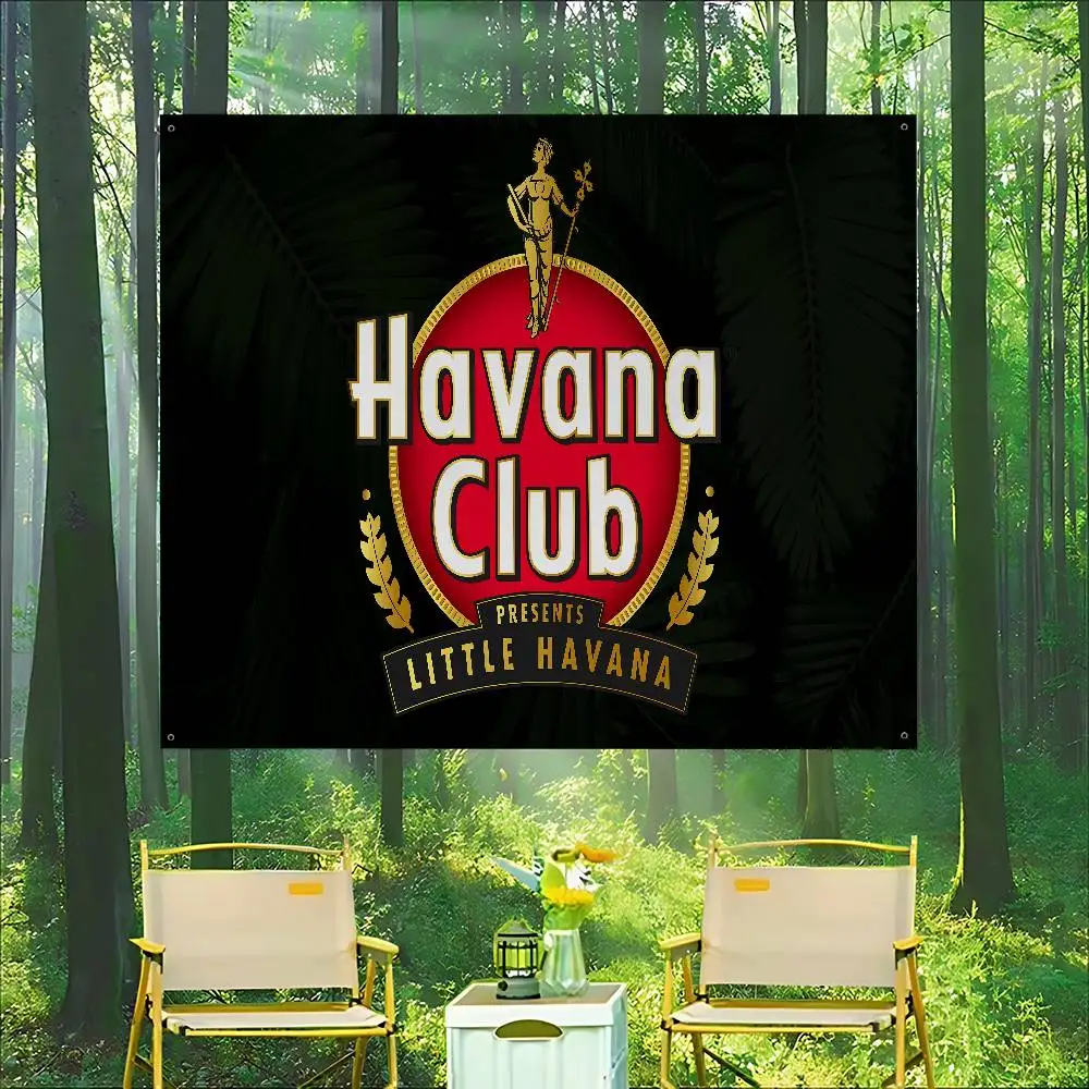 H-Havana C-Club Colorful Flag Wall Hanging Bohemian Wall Banner Mandala Indoor Art Decor