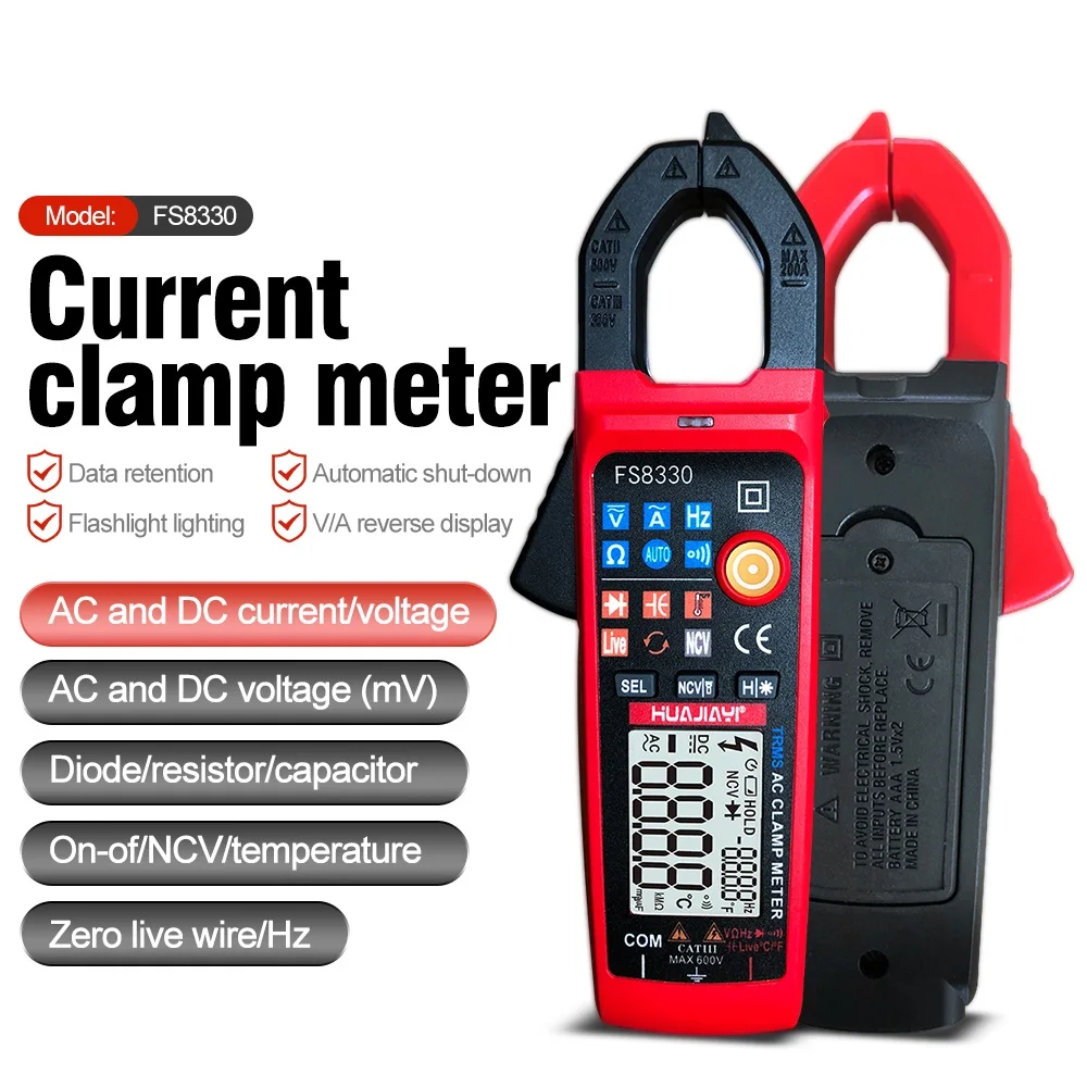 

2026 NEW L1EE Clamp Multimeter Digital AC for DC Clamp Meter AC CurrentTrue RMS Auto R