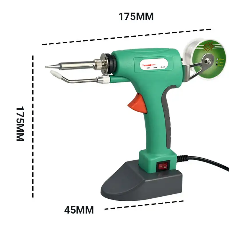 Imagem -06 - Conjunto de Ferro de Solda Multifuncional 110v 220v 100w Aquecimento Interno Portátil Enviar Arma de Lata Ferramenta de Reparo de Soldagem Eletrônica