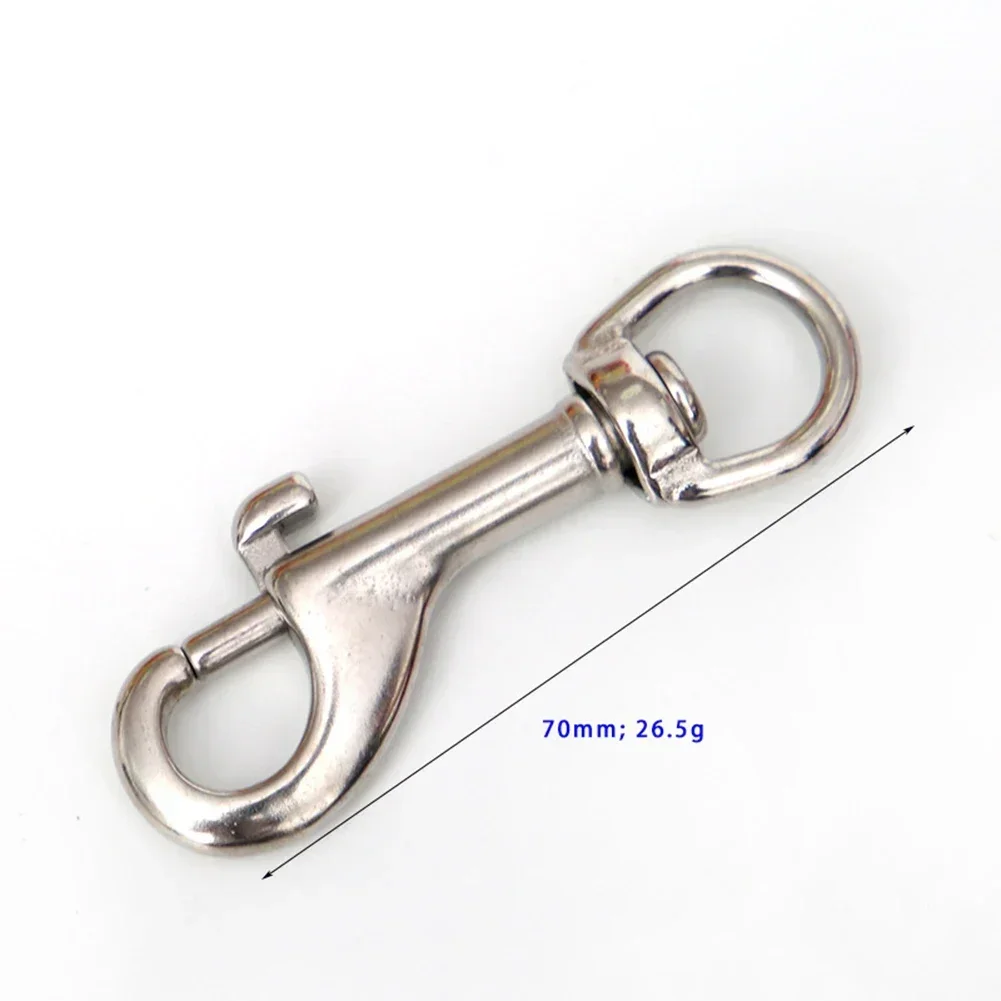 Scuba Diving Stainless Steel Quick Carabiner Swivel Eye Bolt 70-120mm Double Ended Snap Bolt Hook Clip For BCD Safe New