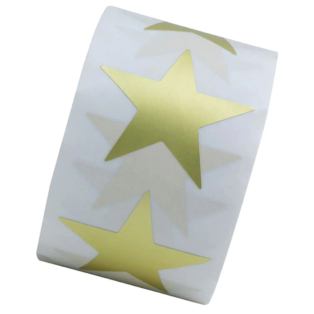 Pentagram Award Paper Five-pointed Star Reward Sticker Labels Stickers Children Kids Gift Removable Exquisite