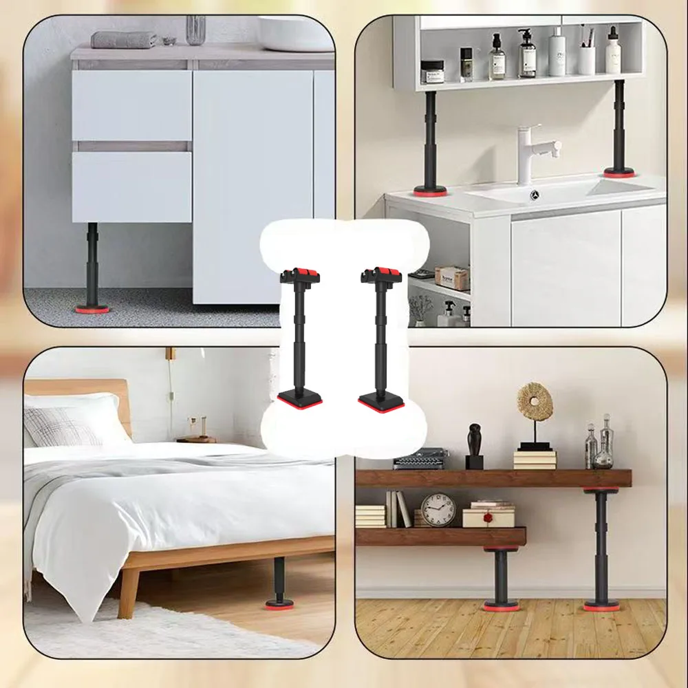 Cabinet Jacks for Installing Cabinets Updated, Support System for Upper Cabinet Installation,Undermount Sink Mounting Brackets