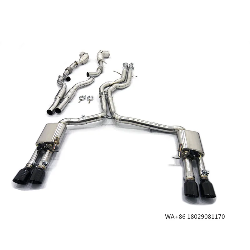 

OEM Performance Valvetronic Full Catback Exhaust System - No Cat Downpipe for S8 D4 4.0T 2013-2018 Stainless Steel Exhaust