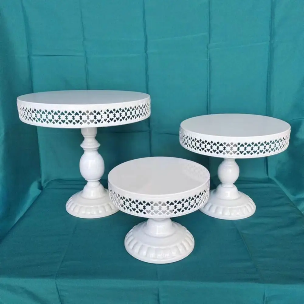 

Metal European Style Cake Stands Vintage Ornaments Cupcakes Tray Round S M L Dessert Display Rack Afternoon Tea