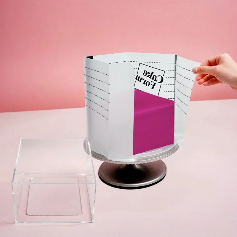 15/20/25cm Square Adjustable Cake Ring Mold Retractable Fondant Tools Mousse Cake Ring Acrylic Circle DIY Mousse Cake Form