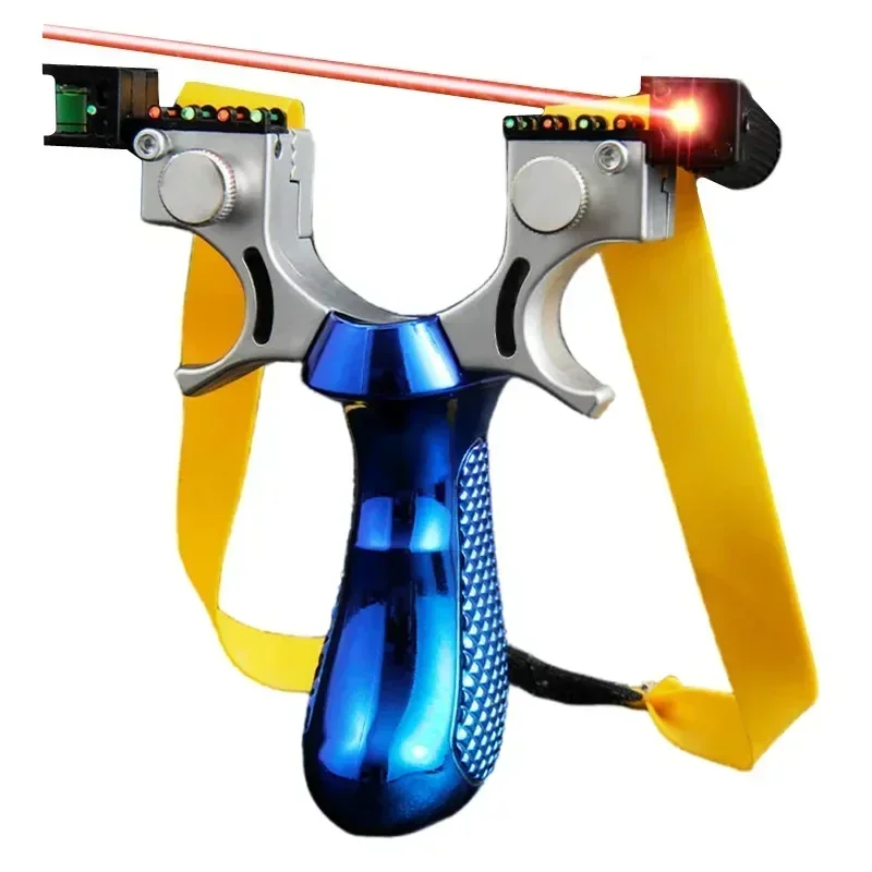 Laser Aiming Slingshot Hunting Slingshot High-power Outdoor Sports Shooting Game Practice Using High Precision Catapult