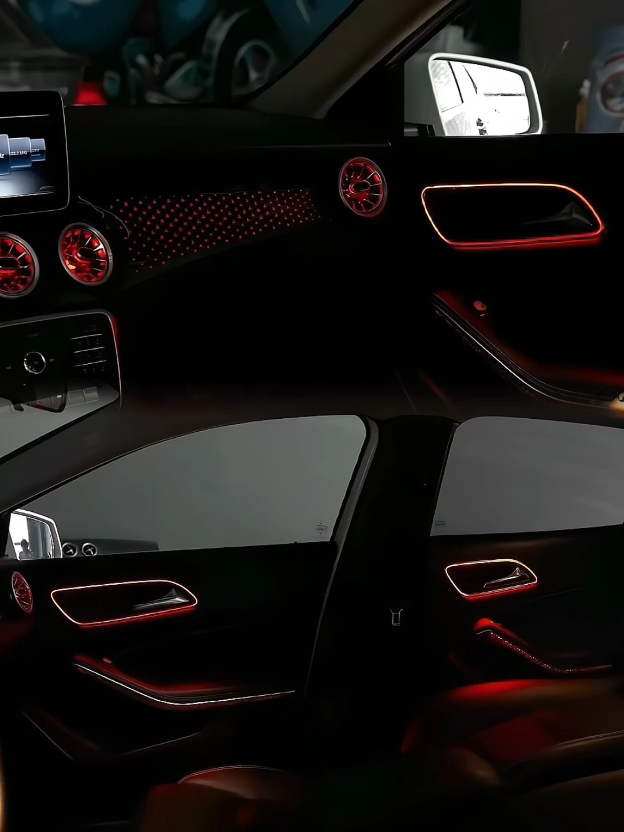 2026 Hot Selling Car LED Ambient Lighting Kit for CLA/GLA/A/B-Class W156/ W117/W246 /W176 Interior Starry Air Outlet Lights