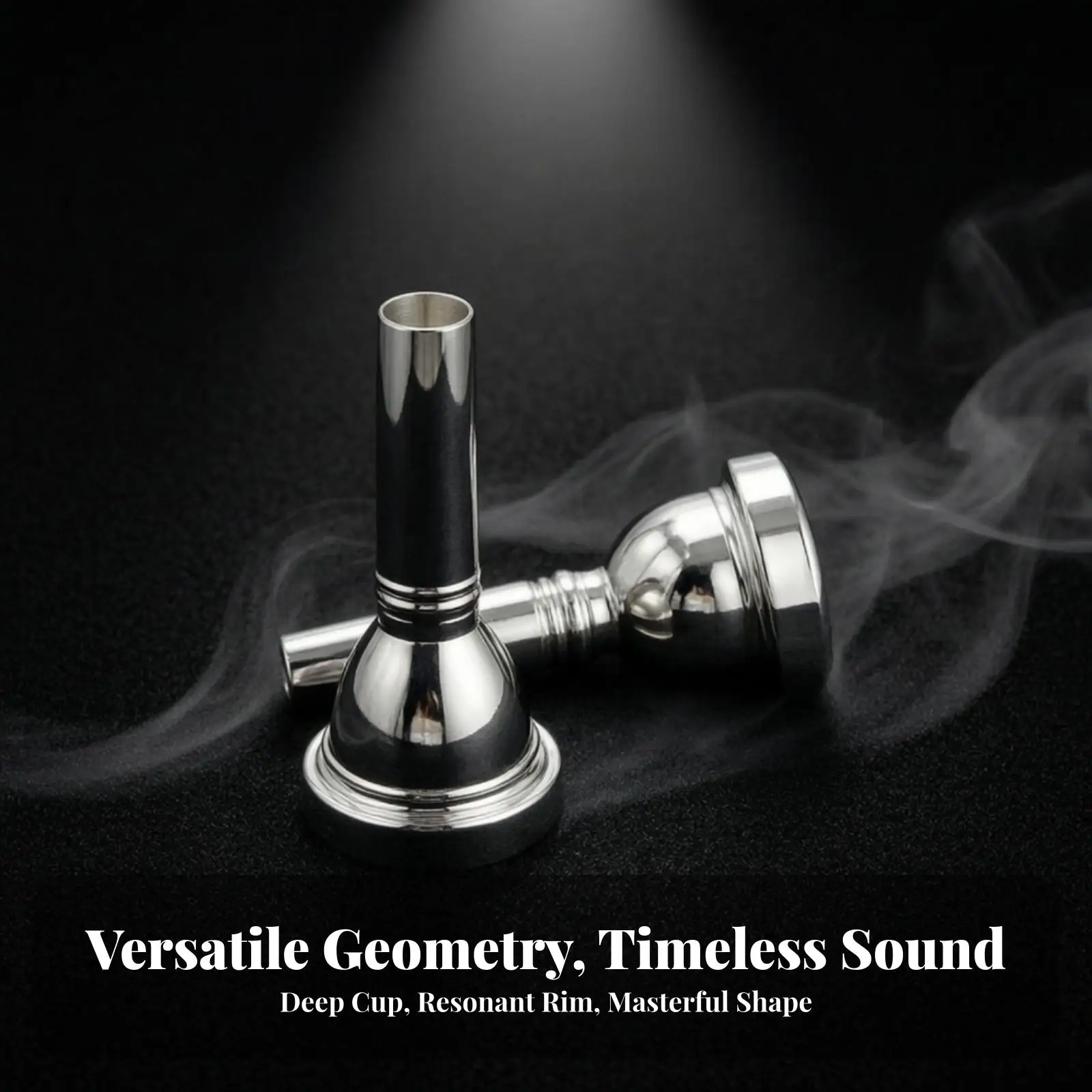 Silver Tenor Trombone Embouchure Piece | Polished Metallic Surface, 6 1/2AL Trombone embouchure piece, for Concerts