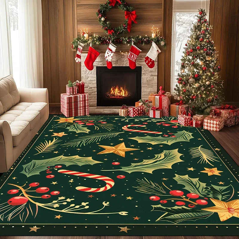 Christmas Popular Floor Mat Home Entrance Doormat Decor Bathroom Anti-Slip Foot Pad Carpet for Living Room Hallway Balcony Rugs