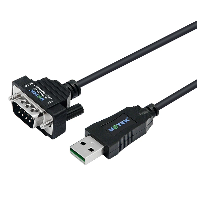 Uotek 1,5 m usb zu RS-232 konverter rs232 umwandlung kabel usb 2,0 seriell 9-pin com adapter leitung db9 stecker UT-883