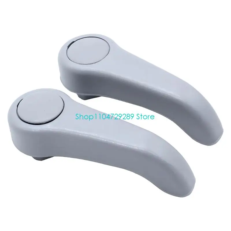 D8KE Automotive Replacement Lever Pair for Interior Repair, Curved Plastic Handle Form with Rounded Ends for Maintenance