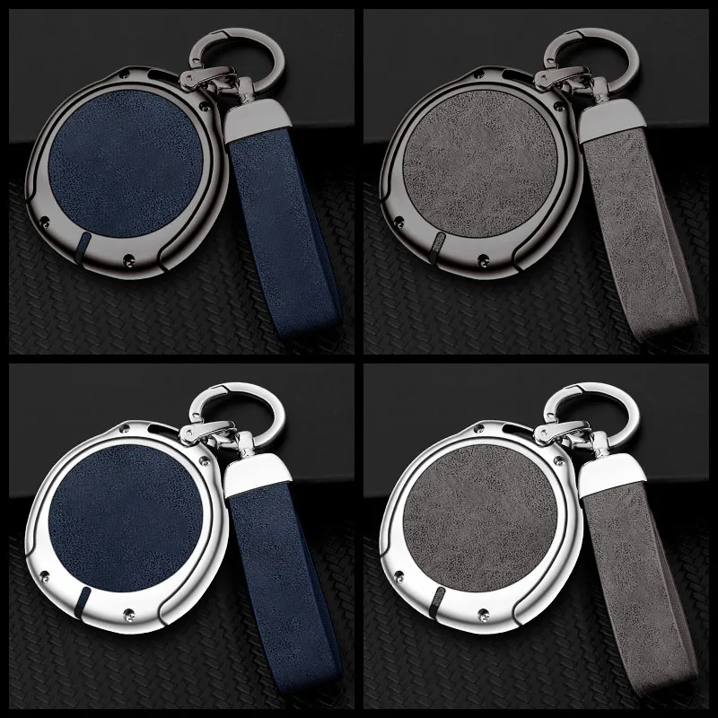 Zinc Alloy Leather Car Key Case Cover Protection Shell for Mercedes Benz SMART Fortwo 1 BRABUS 1 Benz SMART Auto Accessories