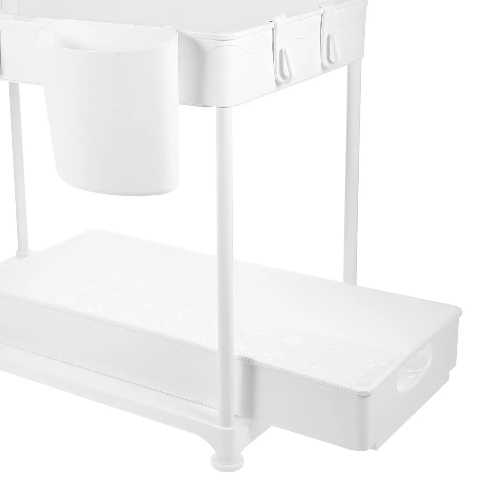 Pull Out Shelf White Kitchen Cabinet ganizer Under Sink Storage Rack Expandable Multipurpose Sink Rack Telescopic Sink