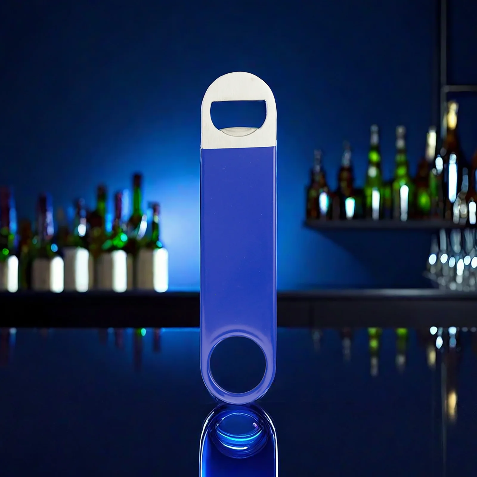 Szybki otwieracz do butelek ze stali nierdzewnej Metal Bar Pro. 7-calowy wytrzymały otwieracz do piwa Zasada dźwigni Łatwe narzędzia domowe Barman Favor